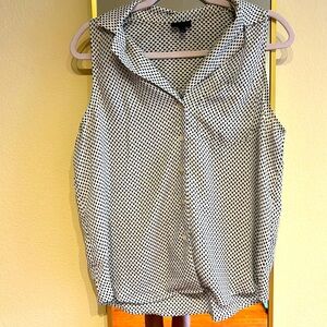 White shirt with black dots